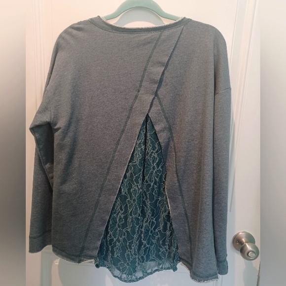 SUNDANCE BOHEMIAN COTTON & FLORAL LACE TUNIC TOP! - Picture 4 of 5